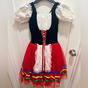 Revolution Red, white, and Black Kids Dance/Ballet Costume